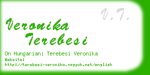 veronika terebesi business card